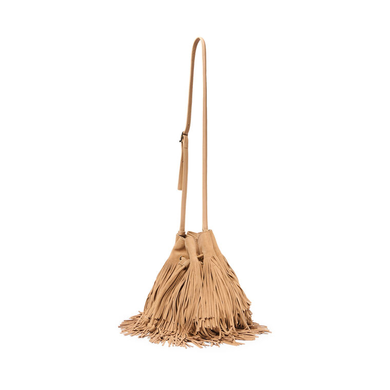 Marena Suede Fringe Crossbody Bag image number null