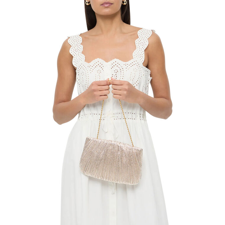 Brit Flat Pleated Clutch image number null