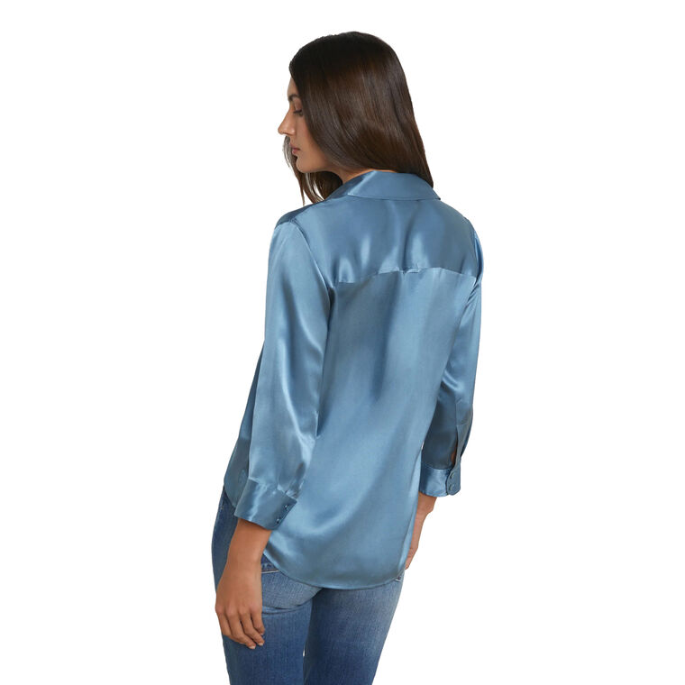 Dani 3/4 Sleeve Silk Blouse image number null
