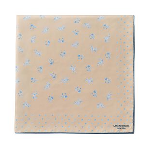 Silk Twill Flower Border Silk Scarf