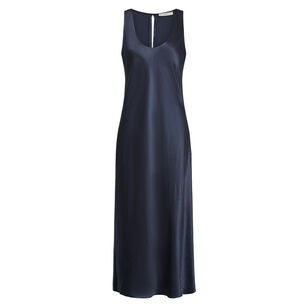 Satin Bias Midi Tank Dress