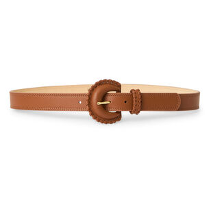 Owen Whip Stitch Leather Belt