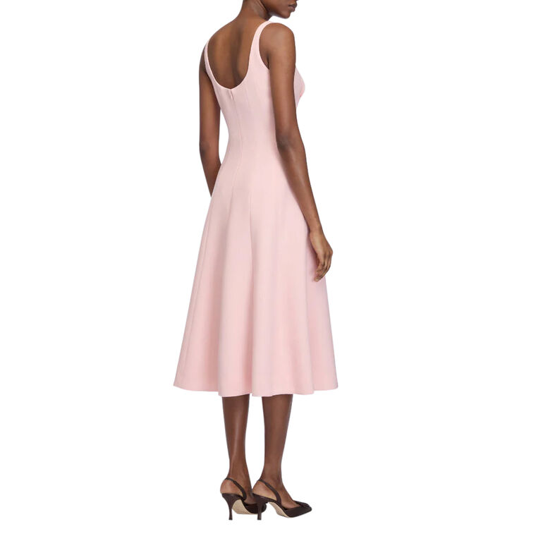 Collins Sleeveless Wool Crepe Midi Dress image number null
