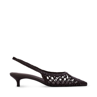 Maggie 35mm Woven Leather Pump
