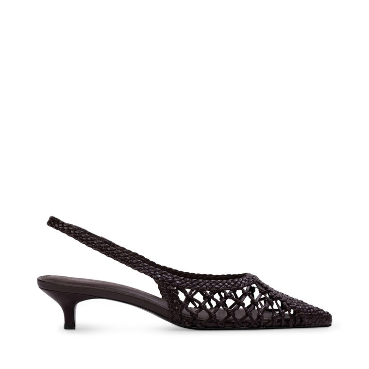 Maggie 35mm Woven Leather Pump image number null