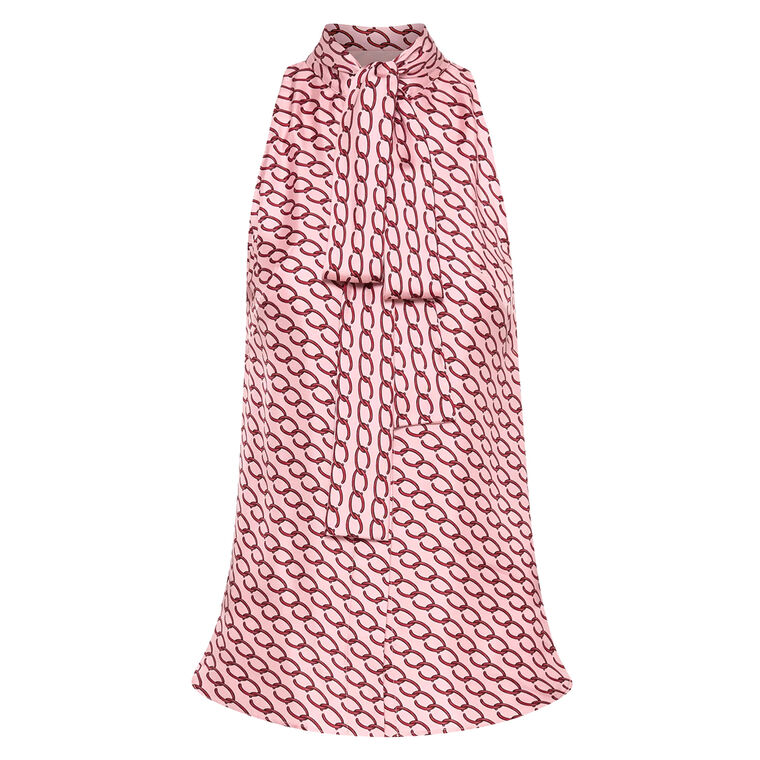 Small Oscar Chain-Link Sleeveless Blouse image number null