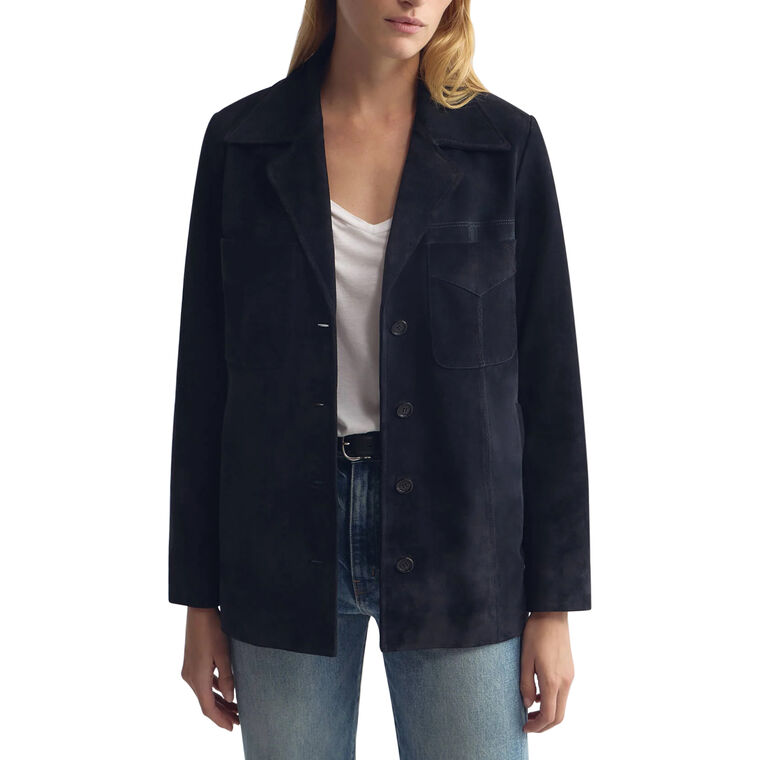 Dominic Suede Front Pocket Jacket image number null