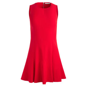 Isa Crew Neck Sleeveless Flare Mini Dress