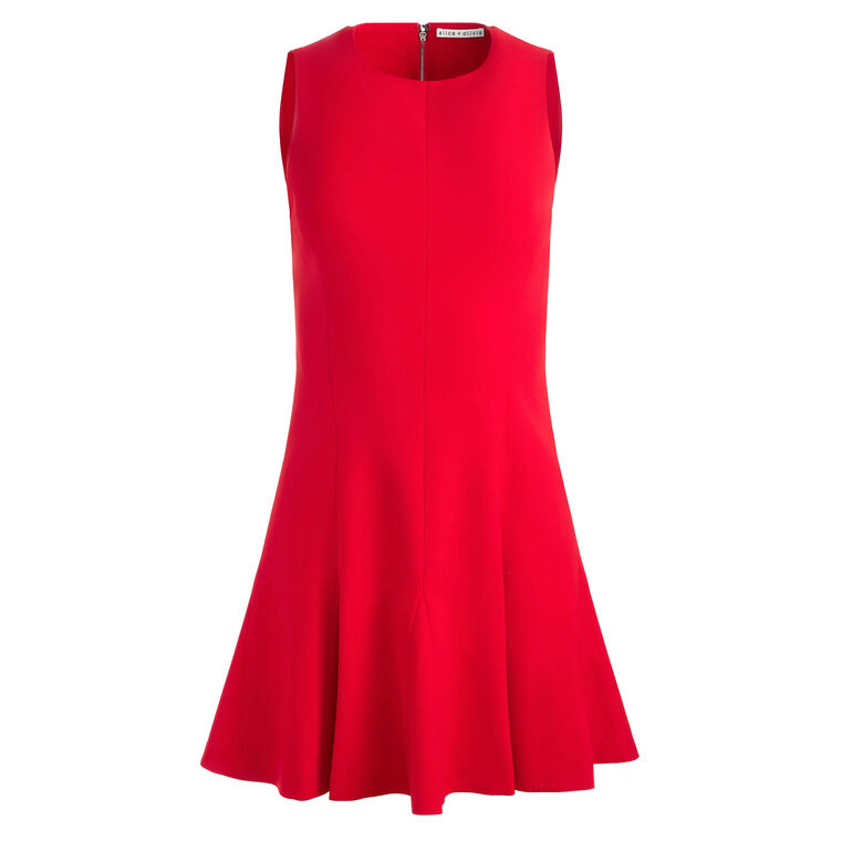 Isa Crew Neck Sleeveless Flare Mini Dress image number null
