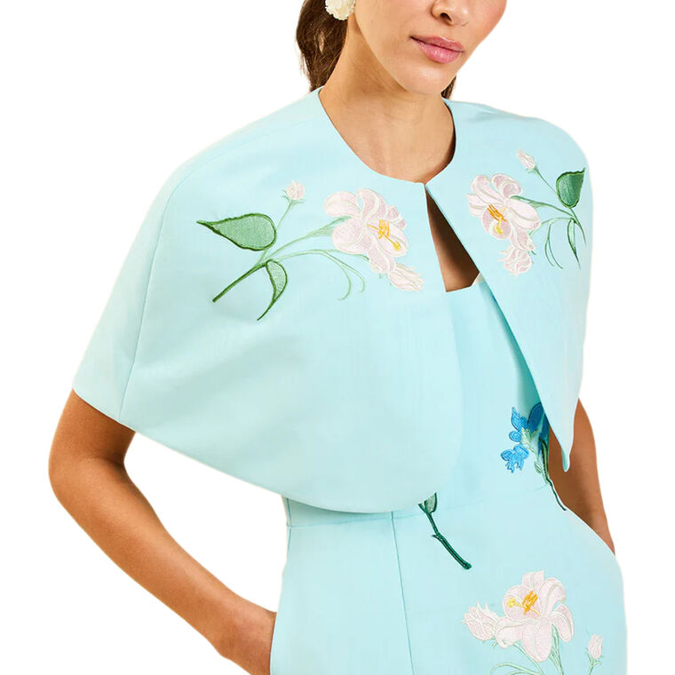 Promenade Embroidered Capelet image number null