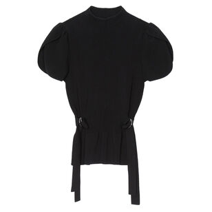Compact Short Sleeve Rib Tulip Top