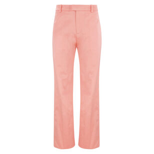 Low Rise Satin Viscose Straight-Leg Trouser