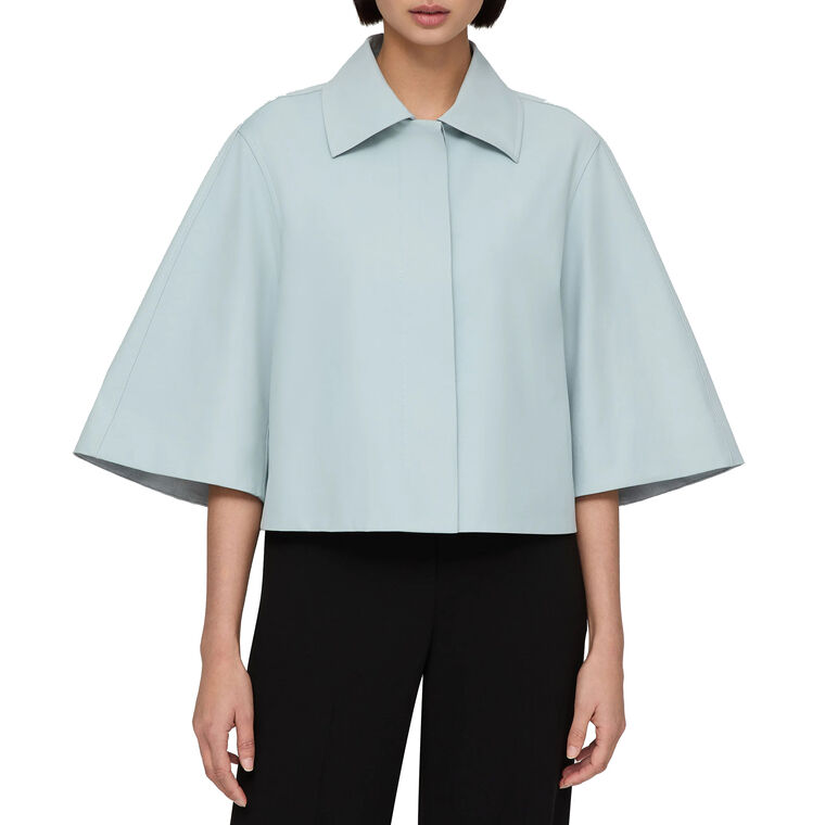 Elbow Sleeve Techno Stretch Twill Cropped Jacket image number null