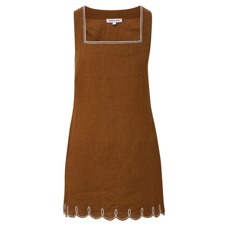 Shanice Sleeveless Linen Mini Dress image number null