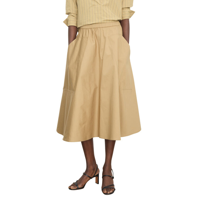 Pocket Full Midi Skirt image number null