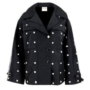 Starry Collared Oversized Jacket