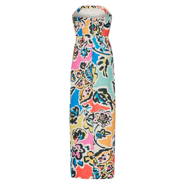 Orion Rainbow Oasis Strapless Jacquard Maxi Dress image number null