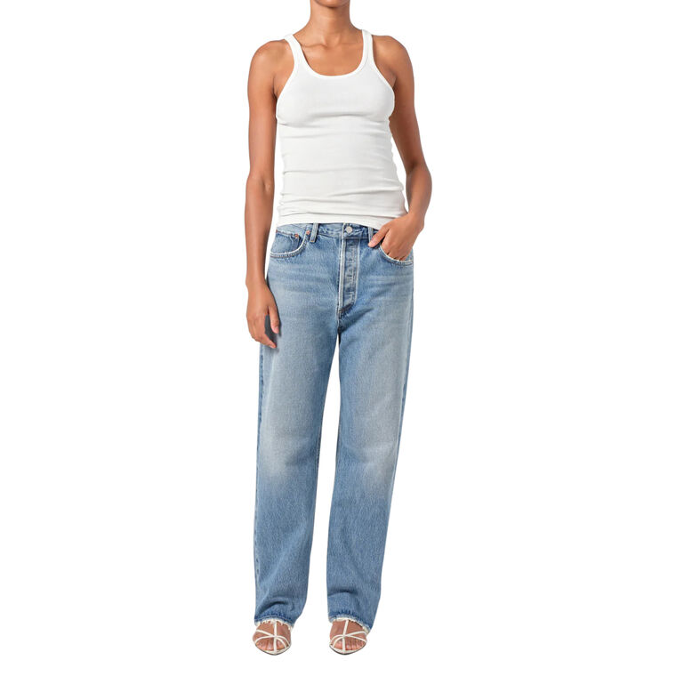 Fran Low Slung Straight Leg Jean image number null