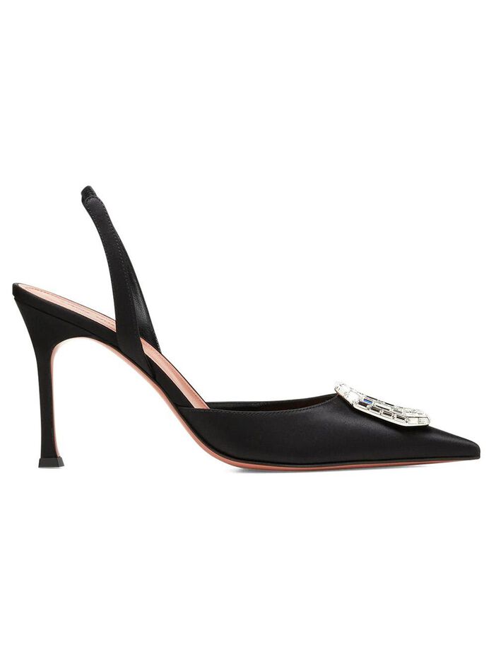amina muaddi black heels
