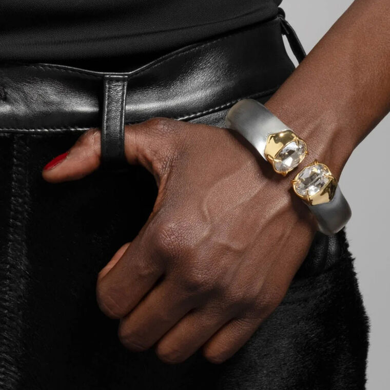 Bonbon Crystal Lucite Hinge Bracelet image number null