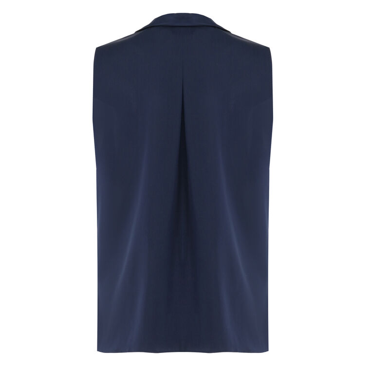 Ives Stretch Silk Sleeveless Blouse image number null
