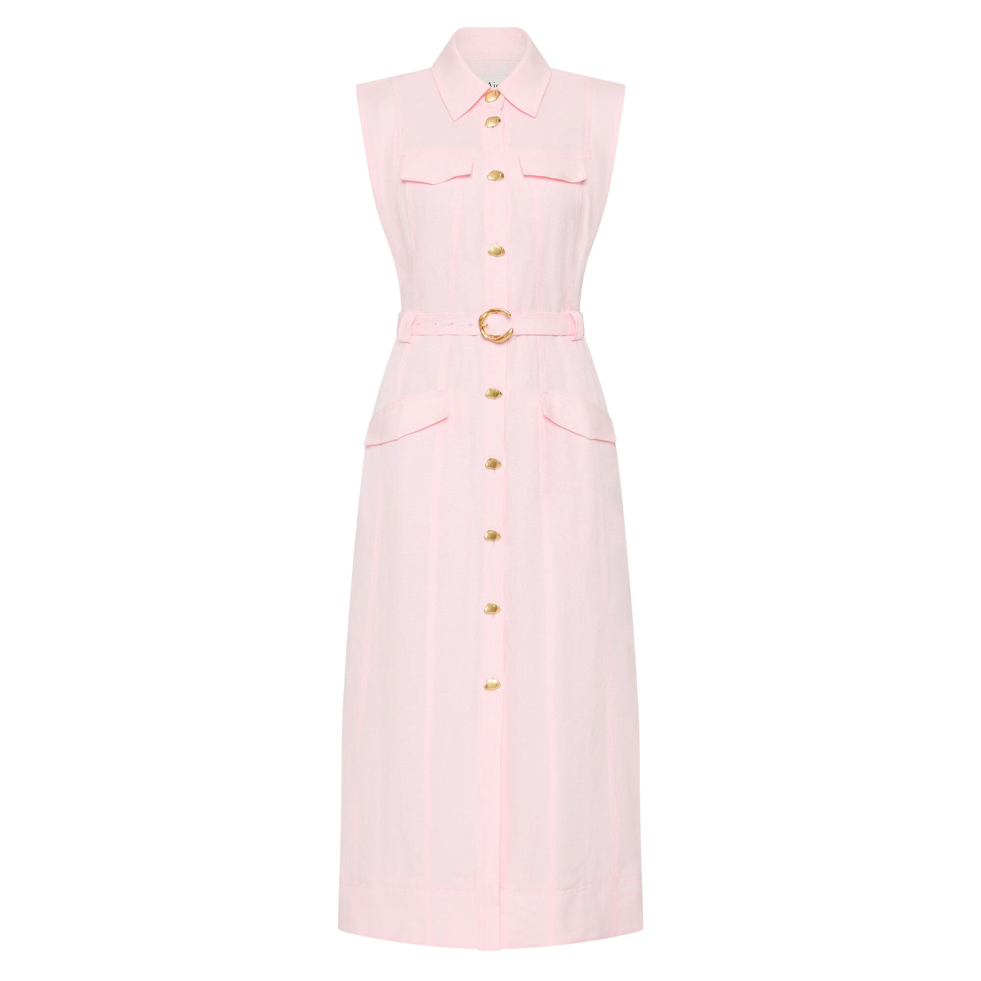 【Aje.】Dulcet Logo Midi Dress Dulcet Logo Midi Dress | Pastel Pink | Aje – Aje ROW