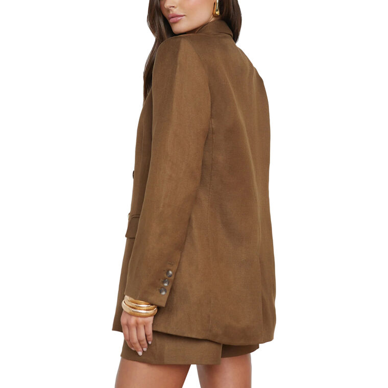 Jayda Linen-Blend Blazer image number null