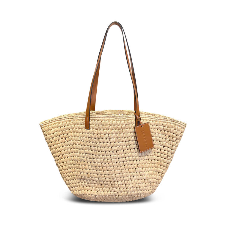 Caleta Raffia Tote Bag image number null