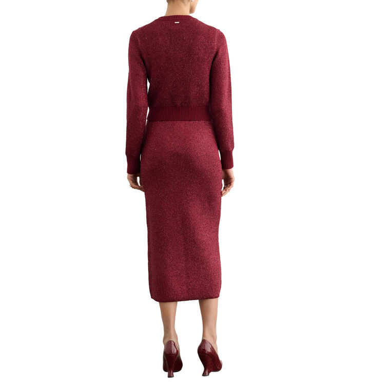 Mollie Long Sleeve Sequin Classic Cardigan image number null