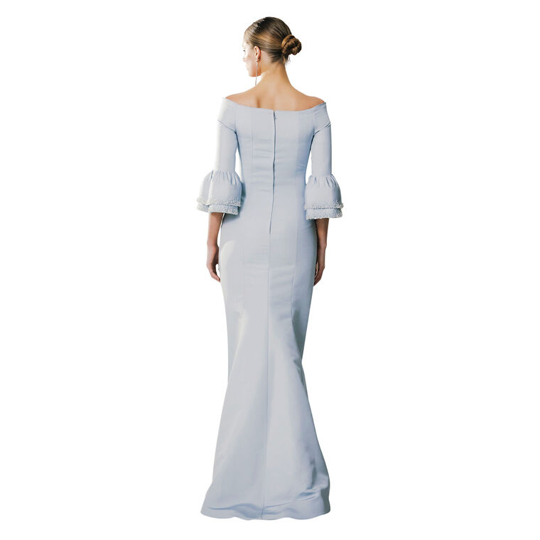 Off-Shoulder Barcelona Gown With Crystal Cuff image number null