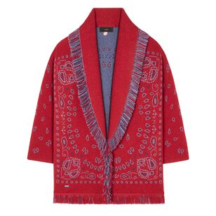 Bandana Jacquard Cardigan