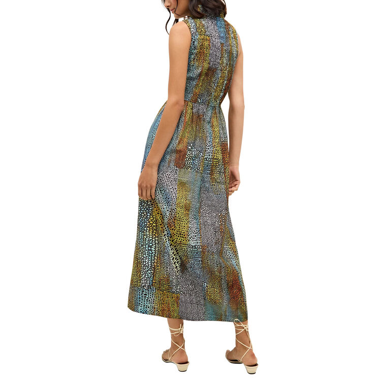 Donna Mock Neck Midi Dress image number null