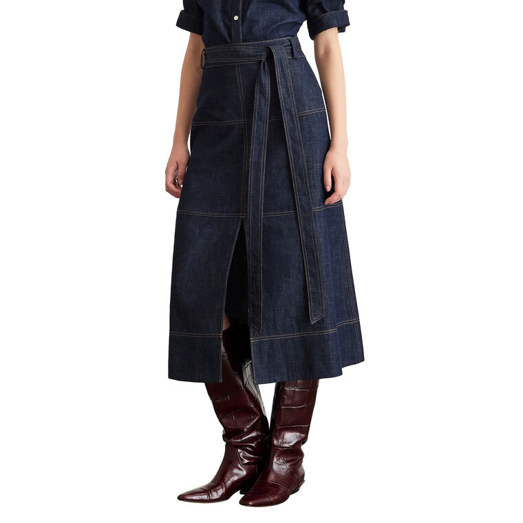 Hudley Denim Skirt image number null