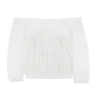 Rosalia Embroidered Off-The-Shoulder Top