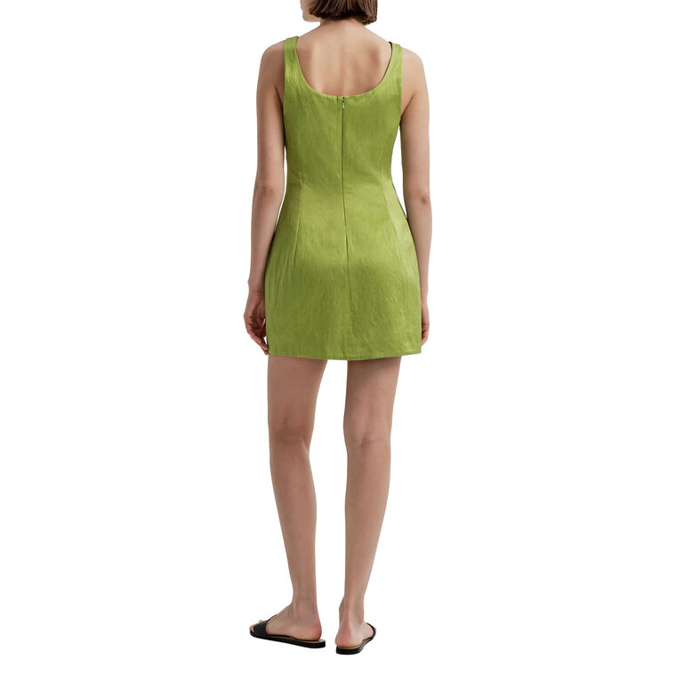 Faye Sleeveless Satin Mini Dress image number null