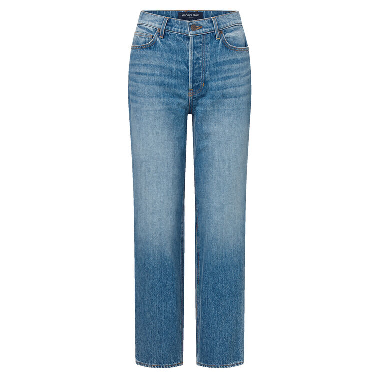 Leah Mid Rise Straight Leg Jean image number null