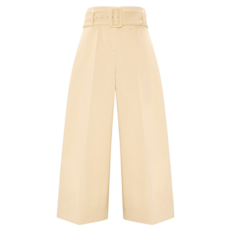 Modern Structured Culotte Pants image number null
