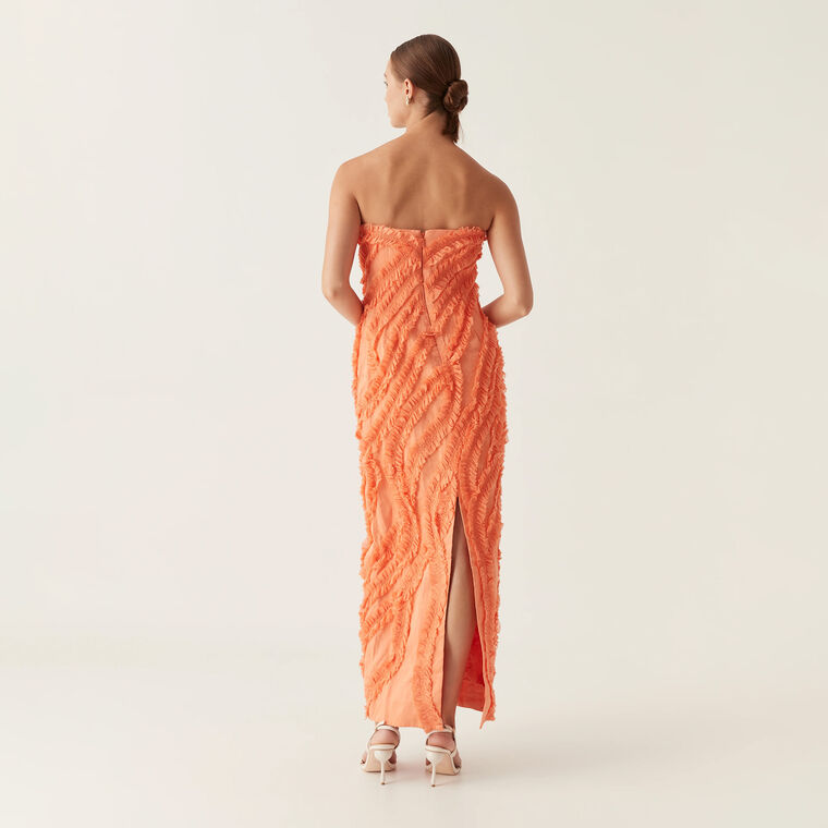 Terrene Frill Maxi Dress image number null