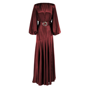 Long Sleeve V-Neck Maxi Dress