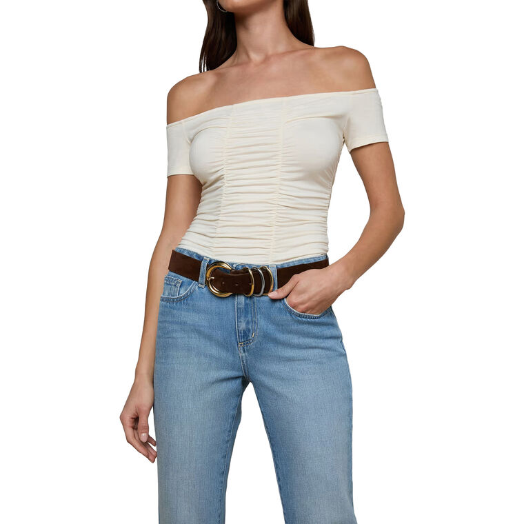 Tobar Suede Leather Belt image number null