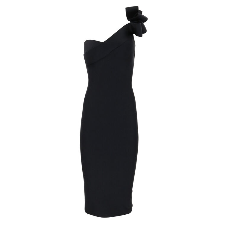One-Shoulder Jersey Cocktail Dress image number null