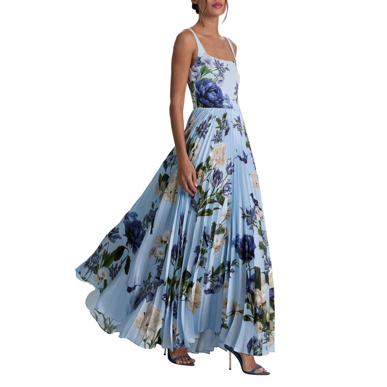 Carolyn Sleeveless Pleated Maxi Dress image number null