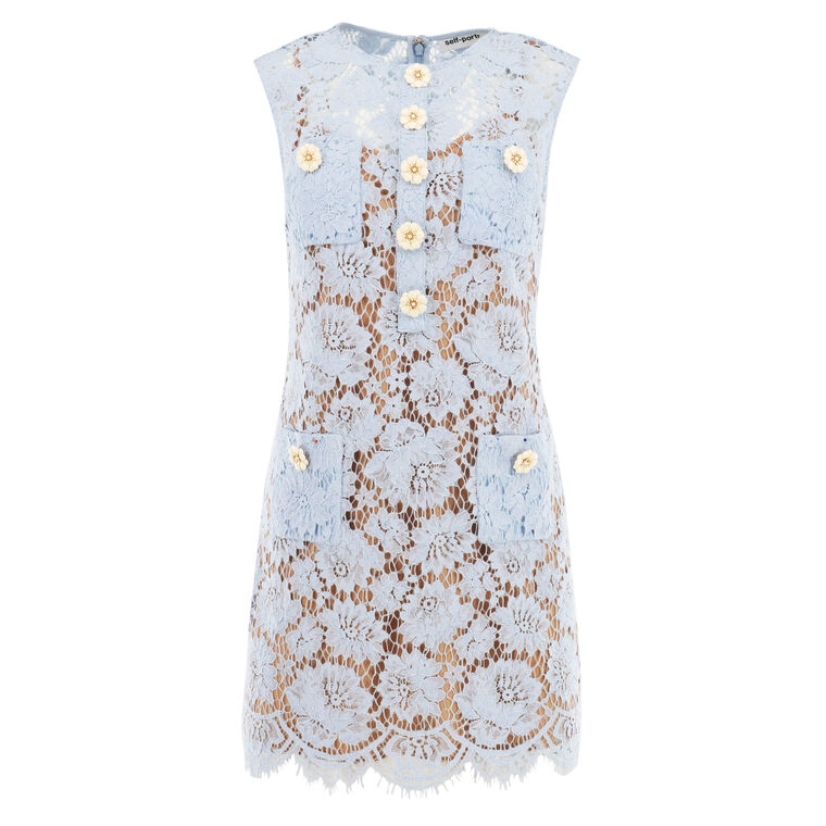 Fine Lace Mini Dress image number null