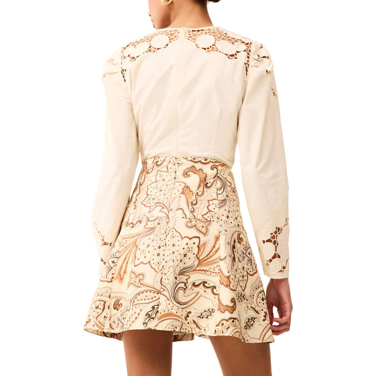 Crawford Vegan Leather Mini Skirt image number null