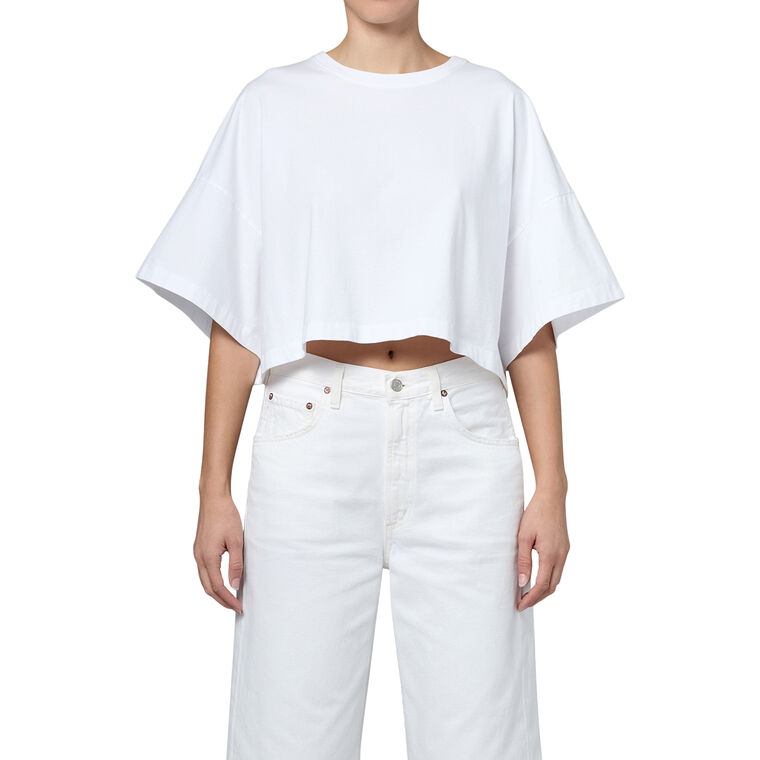 Arli Oversized Cropped Tee image number null