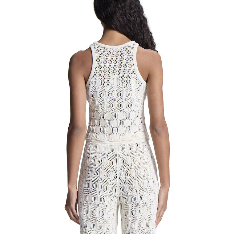 Rosa Crochet Knit Sleeveless Top image number null