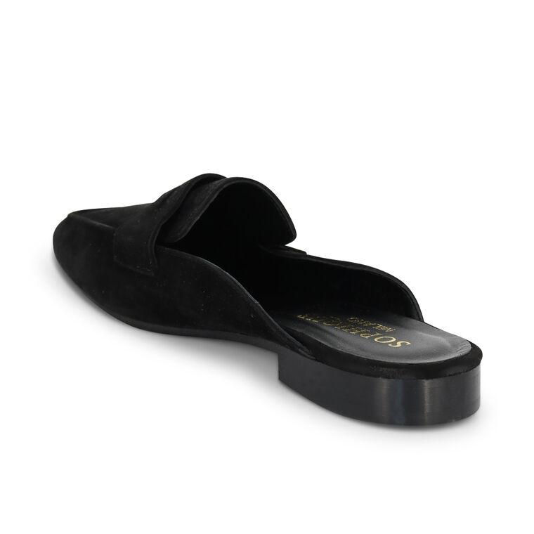 Riviera Suede Penny Loafer Mules image number null