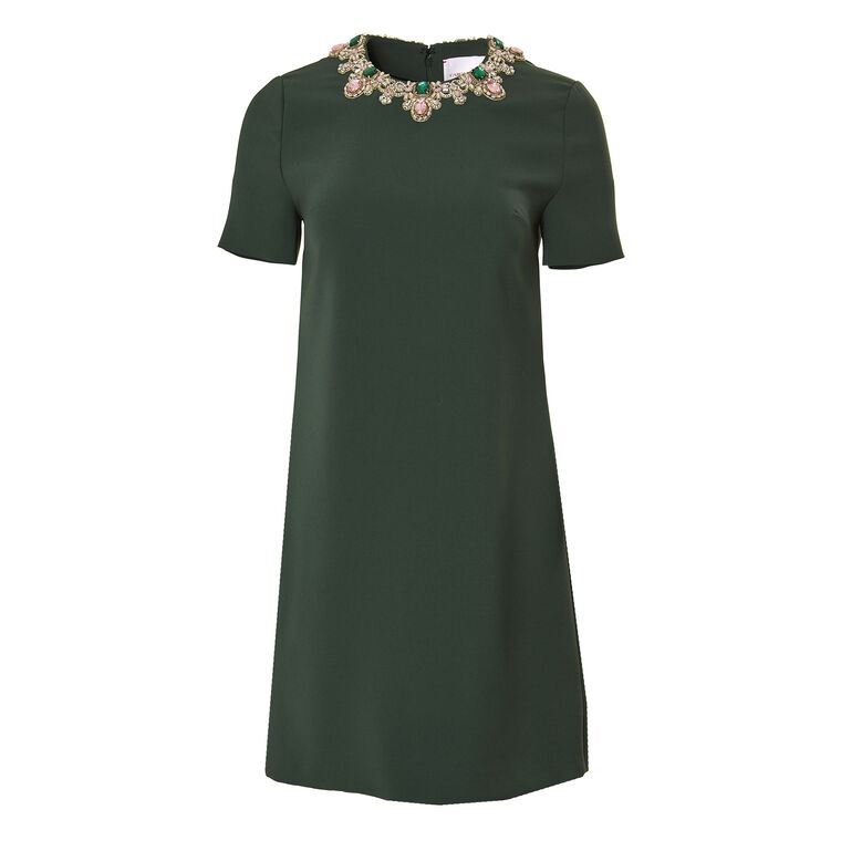 Jewel Collar Shift Dress image number null