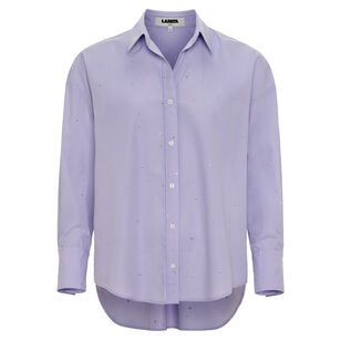 Frankie Long Sleeve Crystal Stripe Shirt