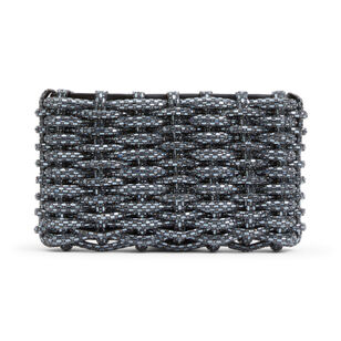 Morgan Woven Rhinestone Clutch